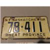 Image 2 : 1957 Sk license plates 78-411