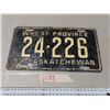 Image 1 : 1952 SK license plates 24-226