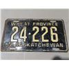 Image 2 : 1952 SK license plates 24-226