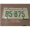 Image 1 : 1964 Sk license plates- 85-875