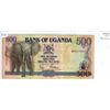 Image 1 : Uganda. Bank of Uganda. 1991 500 Shillings. High denomination note. Elephant. VF.