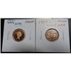 Image 1 : 1984 and 2002 canadian small cents