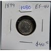 Image 1 : 1899 Canadian Victorian Silver 5 Cents. EF-40. Nice