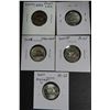 Image 1 : Lot of 5  canadian nickel 5 cents
