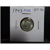 Image 1 : 1943 Canadian Silver 10 Cents. World War II issue. EF-40.