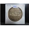 Image 1 : 1956 Canadian Silver Dollar. Key Date. EF-40.
