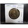 Image 1 : 1994 National War Memorial Loonie Dollar. One Year Type. MS-64.