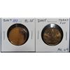 Image 1 : 2005 and 2007 loonie dollars