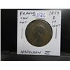 Image 1 : France 1854D 10 centimes. Emperor napoleon III. Lyon mint . GOOD