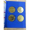 Image 2 : Expo 86 Official Commemorative Medallions set of 4. Includes Expo Centre, B.C. Pavilion, Expo Ernie 