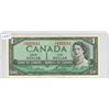 Image 1 : 1954 Bank of Canada One Dollar Bank Note.