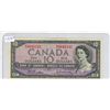 Image 1 : 1954 Bank of Canada Ten Dollar Bank Note.