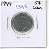 Image 1 : 1944 chrome plated steel Canadian Five Cent.
