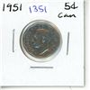 Image 1 : 1951 Canadian Five Cent.