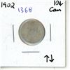 Image 1 : 1902 silver Canadian Ten Cent.