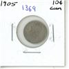 Image 1 : 1905 silver Canadian Ten Cent.