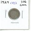 Image 1 : 1929 silver Canadian Ten Cent.