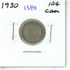 Image 1 : 1930 silver Canadian Ten Cent.