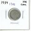 Image 1 : 1939 silver Canadian Ten Cent.