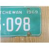 Image 5 : two 1969 sask license plates one farm plate