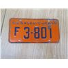 Image 1 : 1963 sask farm license plate