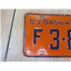 Image 2 : 1963 sask farm license plate