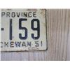 Image 3 : 1951 sask license plate