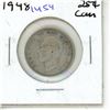 Image 1 : 1948 silver Canadian Twenty-Five Cent.