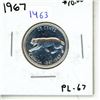 Image 1 : 1967 silver Canadian Twenty-Five Cent.