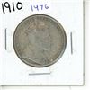 Image 1 : 1910 silver Canadian Fifty Cents.