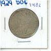 Image 1 : 1929 silver Canadian Fifty Cents.