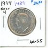 Image 1 : 1944 silver Near 4 Canadian Fifty Cents.