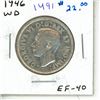 Image 1 : 1946 silver Wide Date Canadian Fifty Cents.
