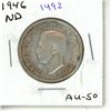 Image 1 : 1946 silver Near Date Canadian Fifty Cents.