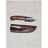 Image 1 : Hand crafted skinning knife with sheath