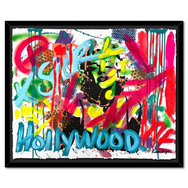 Nastya Rovenskaya "Shadow of Marilyn Monroe" Original Mixed Media on Paper