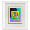 Image 1 : Peter Max "Flower Jumper" Original Mixed Media on Paper