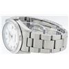 Image 9 : Rolex Men's Stainless Steel White Roman Datejust Wristwatch