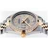 Image 9 : Rolex Mens Two Tone Slate Grey Emerald and Diamond Datejust Wristwatch