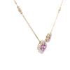Image 3 : 14KT Yellow Gold 2.33 ctw Sapphire and Diamond Necklace