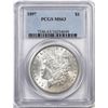 Image 1 : 1897 $1 Morgan Silver Dollar Coin PCGS MS63