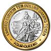 Image 2 : .999 Silver Four Queens Casino Hotel Las Vegas $10 Limited Edition Gaming Token