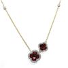 Image 2 : 14KT Yellow Gold 2.43 ctw Ruby and Diamond Necklace