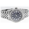 Image 6 : Rolex Mens Stainless Steel Dark Rhodium Diamond Datejust Wristwatch