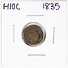 1835 Capped Bust Half Dime Coin Nice Toning