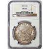 Image 1 : 1890 $1 Morgan Silver Dollar Coin NGC MS63