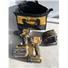 Image 1 : DEWALT BRUSHLESS IMPACT AND DRILL WITH FLEX VOLT AND 20V BATTERY WITH CHARGER IN CARRY BAG, TESTED W