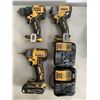 Image 1 : DEWALT BRUSHLESS DRILL WITH TWO IMPACTS, ONE 20V BATTERY, TWO CHARGERS IN CARRY BAG, TESTED WORKING
