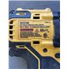 Image 8 : THREE DEWALT DRILLS WITH TWO BATTERIES, BITS IN CASE AND CARRY BAG