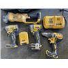 Image 2 : DEWALT CORDLESS IMPACTS, DRILL, GRINDER WITH FLEX VOLT AND 20V BATTERIES, CHAGER IN MAKITA CARRY BAG